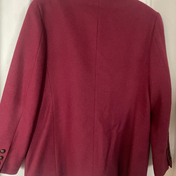 Womens Talbots 100 % camel hair Blazer red made in Italy size 18 - Picture 3 of 9